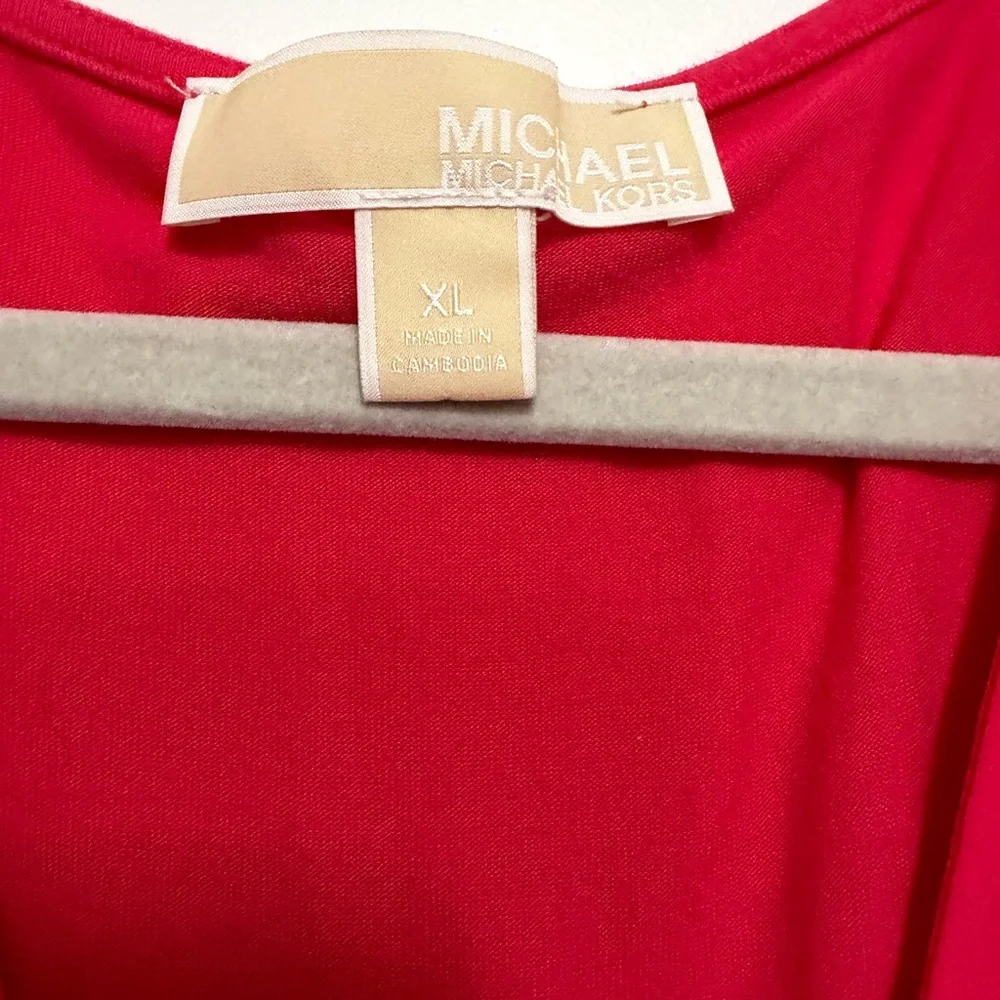 Michael Kors Vivid Pink Layered Tank Top - Picture 2 of 2